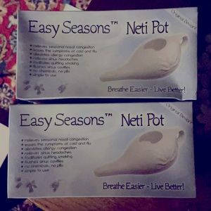 Two pack sealed Neti Pot bundle